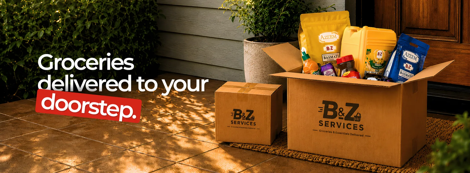 Groceries delivered to your doorstep by BZ services