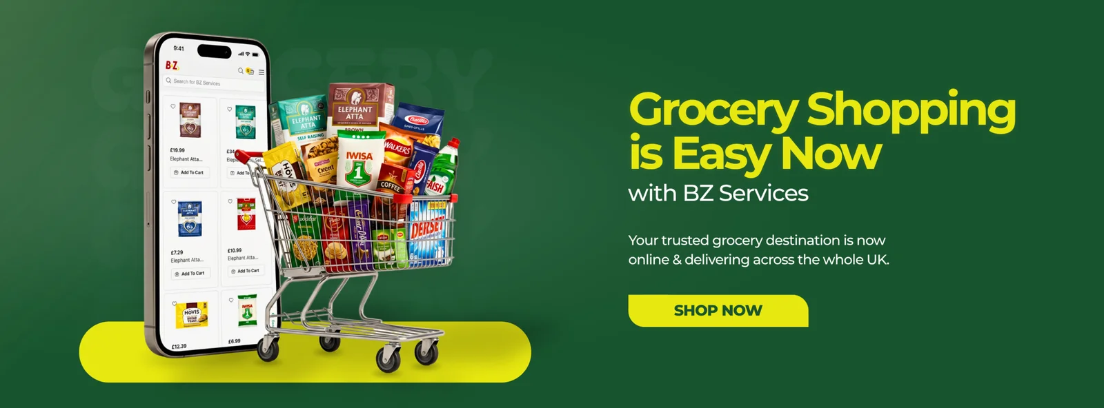 Grocery shopping is easy now with BZ services
